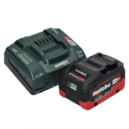 Metabo WB 18 LTX BL 15-125 Quick amoladora angular sin cable 18 V 125 mm sin escobillas + 1x batería recargable 8,0 Ah + cargador + metaBOX