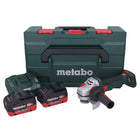 Metabo WB 18 LTX BL 15-125 Quick Meuleuse d'angle sans fil 18 V 125 mm Brushless + 2x batterie 10,0 Ah + chargeur + metaBOX