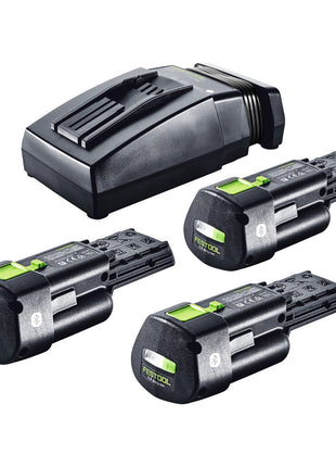 Festool Energie Set 3x BP 18 Li 3,0 Ergo I Akku 18 V 3,0 Ah / 3000 mAh Li-Ion ( 3x 577704 ) + TCL 6 Ladegerät ( 201135 ) - Toolbrothers