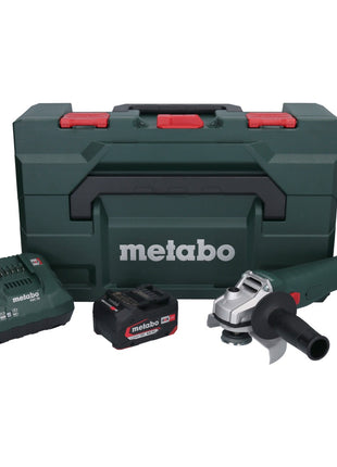 Metabo W 18 L 9-125 Meuleuse d'angle sans fil 18 V 125 mm + 1x batterie 4,0 Ah + chargeur + metaBOX