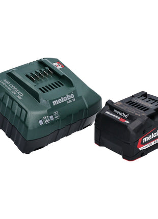 Metabo W 18 L 9-125 Meuleuse d'angle sans fil 18 V 125 mm + 1x batterie 4,0 Ah + chargeur + metaBOX