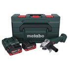 Metabo W 18 L 9-125 Akku Winkelschleifer 18 V 125 mm + 2x Akku 8,0 Ah + Ladegerät + metaBOX - Toolbrothers