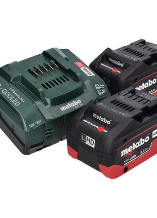 Metabo W 18 L 9-125 Akku Winkelschleifer 18 V 125 mm + 2x Akku 8,0 Ah + Ladegerät + metaBOX - Toolbrothers