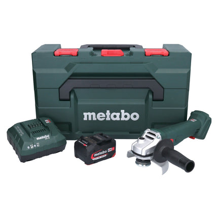Metabo W 18 7-125 Cordless angle grinder 18 V 125 mm + 1x battery 4.0 Ah + charger + metaBOX