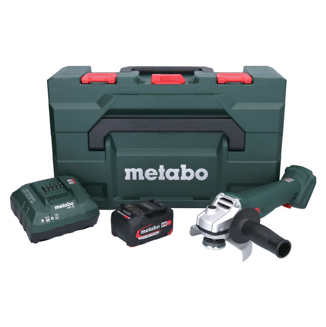 Metabo W 18 7-125 Cordless angle grinder 18 V 125 mm + 1x battery 4.0 Ah + charger + metaBOX