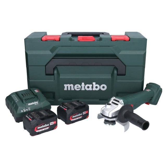 Metabo W 18 7-125 cordless angle grinder 18 V 125 mm + 2x battery 4.0 Ah + charger + metaBOX ( 602371510 )