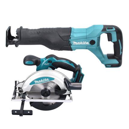 Makita DLX 6046 Kit Combo Batería 18 V DGA 452 + DHP 458 + DJR 186 + DML 802 + DSS 610 + DTD 152 + 3x batería 3.0 Ah + cargador + bolsa