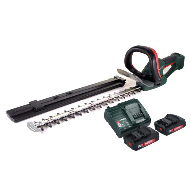 Metabo AHS 18-55 V cordless hedge trimmer 18 V 53 cm + 2x battery 2.0 Ah + charger