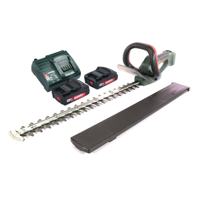 Metabo AHS 18-65 V cordless hedge trimmer 18 V 63 cm + 2x battery 2.0 Ah + charger