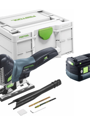 Festool CARVEX PSC 420-Basic sierra de calar pendular a batería 18 V 120 mm sin escobillas + 1x batería 5,0 Ah + Systainer - sin cargador