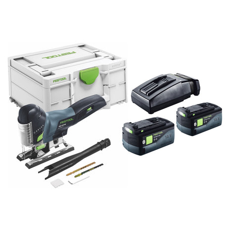 Festool CARVEX PSC 420-Basic seghetto alternativo a batteria 18 V 120 mm Brushless + 2x batteria 5,0 Ah + caricabatterie + systainer