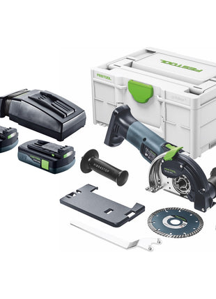 Festool DSC-AGC 18-125 FH EB-Basic Akku Freihandtrennsystem 18 V 125 mm Brushless + 2x Akku 3,0 Ah + Ladegerät + Systainer - Toolbrothers