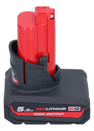 Milwaukee M12 HNRG-504 Akku Starter Set 4x HB5 High Output 12 V 5,0 Ah / 5000 mAh Li-Ion Akku ( 4x 4932480165 ) + M12-C12C Ladegerät - Toolbrothers