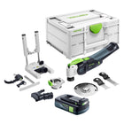 Festool VECTURO OSC 18 E-Basic Set Akku Oszillierer 18 V Starlock Max Brushless + 1x Akku 3,0 Ah + 7 tlg. Zubehör Set + Systainer - ohne Ladegerät - Toolbrothers