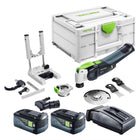 Festool VECTURO OSC 18 E-Basic Set Akku Oszillierer 18 V Starlock Max Brushless + 2x Akku 5,0 Ah + Ladegerät + 7 tlg. Zubehör Set + Systainer - Toolbrothers