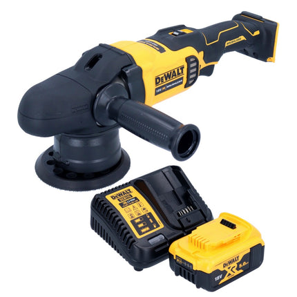 Pulidora excéntrica a batería DeWalt DCM 848 P1 18 V 125 mm sin escobillas + 1x batería 5,0 Ah + cargador