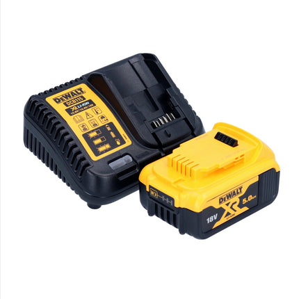 Pulidora excéntrica a batería DeWalt DCM 848 P1 18 V 125 mm sin escobillas + 1x batería 5,0 Ah + cargador