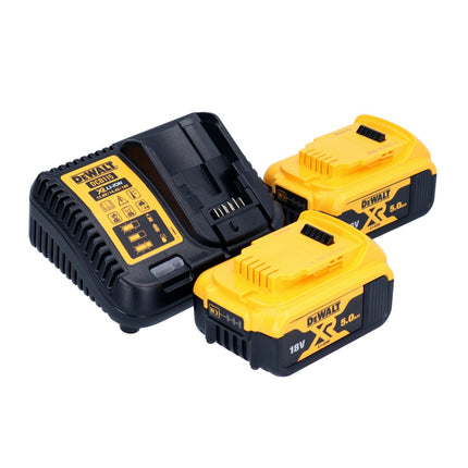 Pulidora excéntrica a batería DeWalt DCM 848 P2 18 V 125 mm sin escobillas + 2x baterías 5,0 Ah + cargador