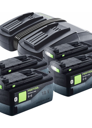 Festool CTLC MIDI I-Plus Akku Absaugmobil 36 V ( 2x 18 V ) Staubkl. L ( 577671 ) + 4x Akku 5,0 Ah + Doppelladegerät + Systainer - Toolbrothers