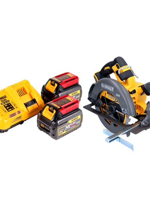 Akumulatorowa pilarka tarczowa DeWalt DCS 575 T2 54 V FlexVolt 190 mm bezszczotkowa + 2x akumulator 6,0 Ah + ładowarka