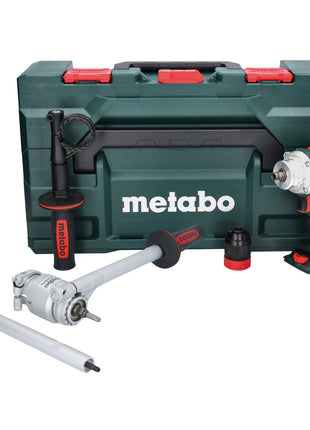 Taladro atornillador de batería Metabo BS 18 LTX BL QI 18 V 130 Nm sin escobillas + adaptador dinamométrico PowerX3 + metaBOX - sin batería, sin cargador