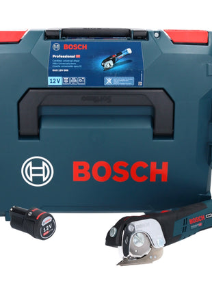 Bosch GUS 12V-300 Tijeras universales a batería profesional 12 V + 1x batería 2,0 Ah + L-Boxx - sin cargador