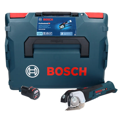 Bosch GUS 12V-300 Professional Cisaille universelle sans fil 12 V + 1x batterie 2,0 Ah + L-Boxx - sans chargeur