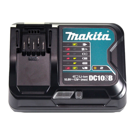 Makita Power Source Kit 4x BL 1021 B akumulator 12 V maks. 2,0 Ah CXT ( 4x 197396-9 ) + ładowarka DC 10 SB ( 197363-4 ) + Makpac