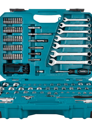 Makita Werkzeug Set 3/8" 1/4" 120 tlg. ( E-06616 ) Schraubendreher / Ratsche / Schraubenschlüssel / Bits + Koffer - Toolbrothers