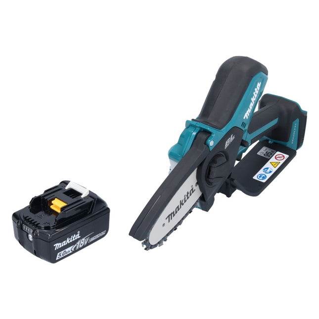 Makita DUC 101 T1 Cortacésped sin cable 18 V 10 cm sin escobillas + 1x Batería 5.0 Ah - ohne Ladegert