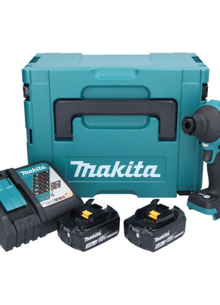 Makita DAS 180 RFJ Akku Gebläse 18 V Brushless + 2x Akku 3,0 Ah + Ladegerät + Makpac - Toolbrothers