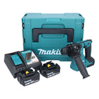 Makita DHR 183 RTJ Akku Bohrhammer 18 V 1,7 J SDS plus Brushless + 2x Akku 5,0 Ah + Ladegerät + Makpac - Toolbrothers