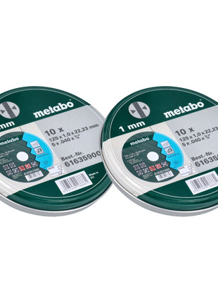 Metabo TF41 Trennscheibe Inox SP 125 x 1,0 x 22,23 mm 20 Stk. ( 2x 616359000 ) - Toolbrothers