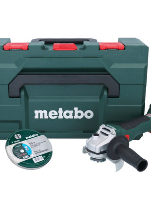 Metabo W 18 L 9-125 Akku Winkelschleifer 18 V 125 mm + 10x Trennscheibe + metaBOX - ohne Akku, ohne Ladegerät - Toolbrothers