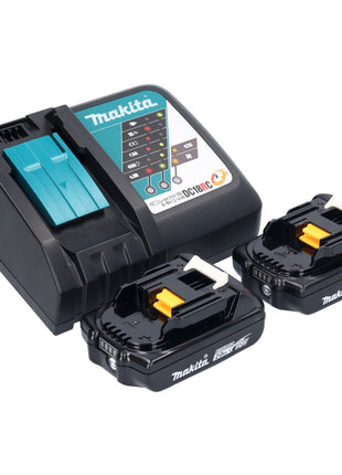 Makita DHP 484 RAB taladro percutor inalámbrico 18 V 54 Nm sin escobillas negro + 2x baterías 2,0 Ah + cargador