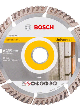 Bosch Standard for Universal Diamanttrennscheibe 150 x 22,23 mm 5 Stk. ( 5x 2608615061 ) - Toolbrothers