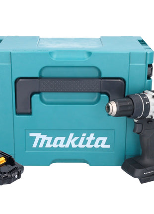 Makita DHP 484 A1JB Perceuse-visseuse à percussion sans fil 18 V 54 Nm Brushless noir + 1x batterie 2,0 Ah + Makpac - sans chargeur