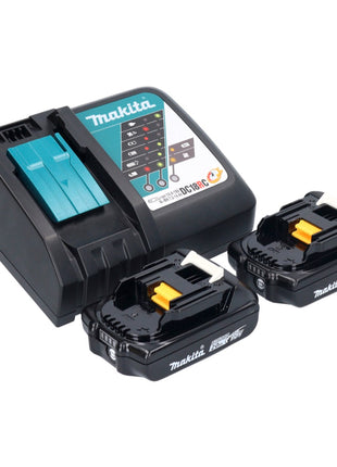 Makita DHP 484 RAJB taladro percutor inalámbrico 18 V 54 Nm sin escobillas negro + 2x baterías 2,0 Ah + cargador + Makpac