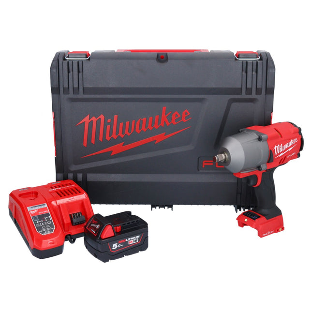 Milwaukee M18 ONEFHIWF12-501X Akku Schlagschrauber 18 V 1356 Nm 1/2" Brushless + 1x Akku 5,0 Ah + Ladegerät + HD Box