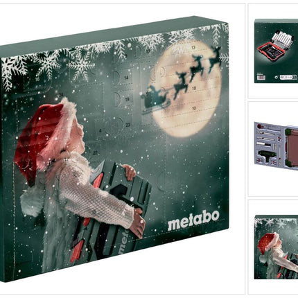 Metabo Calendario de Adviento con juego de herramientas de 31 piezas (626694000) puntas/vasos/trinquete
