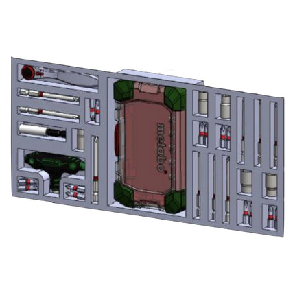 Metabo Calendario de Adviento con juego de herramientas de 31 piezas (626694000) puntas/vasos/trinquete