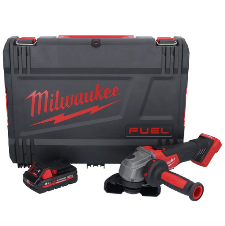 Amoladora angular a batería Milwaukee M18 FSAG115X-301X 18 V 115 mm sin escobillas + 1x batería 3.0 Ah + caja HD - sin cargador