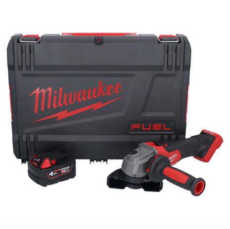 Amoladora angular a batería Milwaukee M18 FSAG115X-401X 18 V 115 mm sin escobillas + 1x batería 4,0 Ah - sin cargador