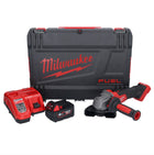 Meuleuse d'angle sur batterie Milwaukee M18 FSAG115X-401X 18 V 115 mm sans balais + 1x batterie 4,0 Ah + chargeur