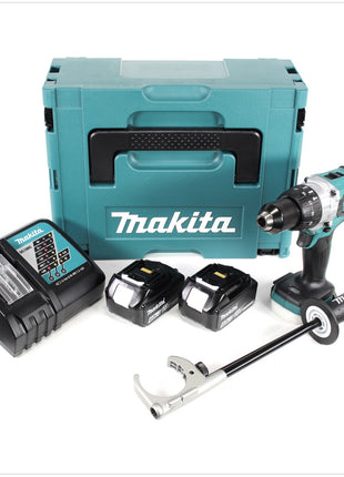 Makita DHP 481 RMJ 18 V Akku Schlagbohrschrauber Brushless 115 Nm im Makpac mit 2x 4Ah Li-Ion Akku und Ladegerät - Toolbrothers