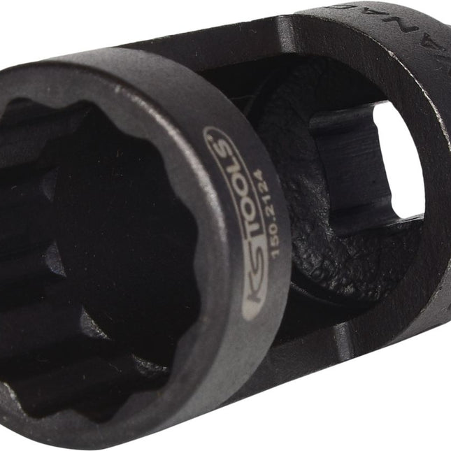 KS TOOLS Llave de vaso de 1/2' para inyectores, 12 cantos, 27 mm ( 150.2124 )