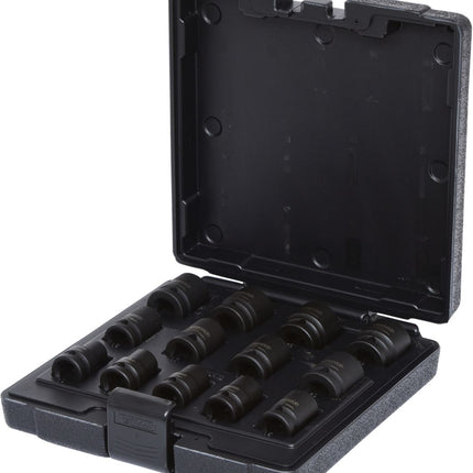 KS TOOLS 1/2' Juego de Llaves de vaso de impacto de 12 cantos, 13 pzs ( 515.0900 )