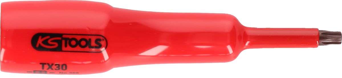 KS TOOLS 1/2" Bit-Stecknuss mit Schutzisolierung für Torx-Schrauben, T20, lang ( 117.2444 )