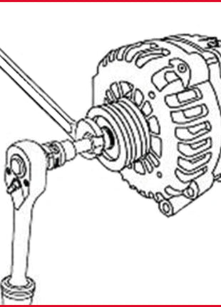 KS TOOLS 1/2" Lichtmaschinen-Kombischlüssel Innensechskant, 10,0 mm, 96 mm ( 150.3156 ) - Toolbrothers