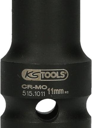 KS TOOLS 1/2" Sechskant-Kraft-Stecknuss, kurz, 11mm ( 515.1011 ) - Toolbrothers